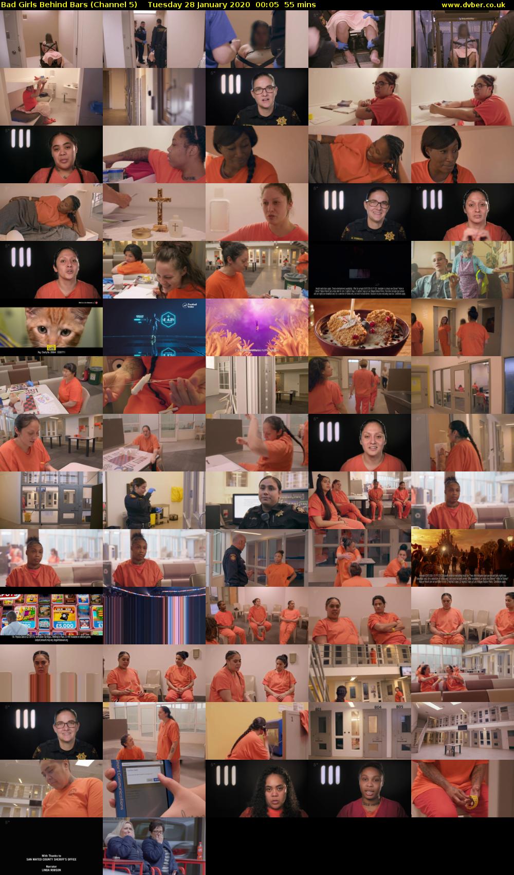 Bad Girls Behind Bars (Channel 5) Tuesday 28 January 2020 00:05 - 01:00