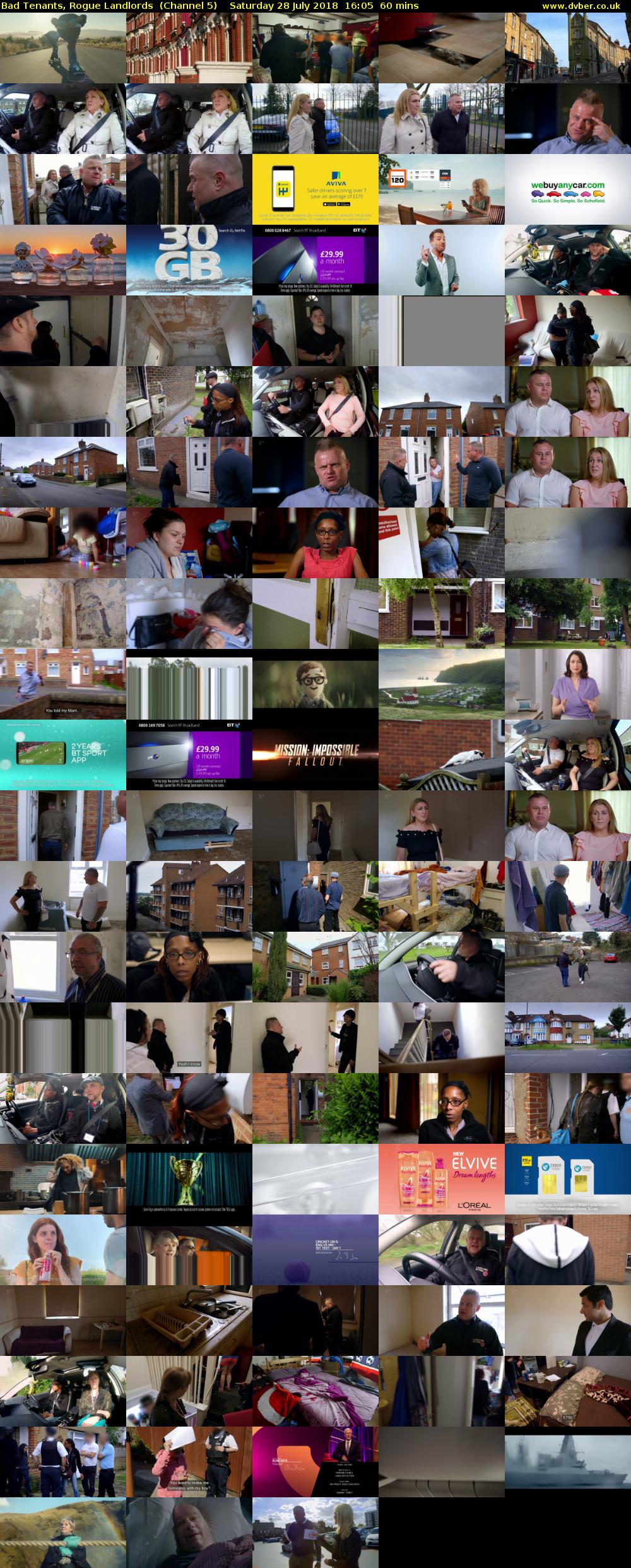 Bad Tenants, Rogue Landlords  (Channel 5) Saturday 28 July 2018 16:05 - 17:05