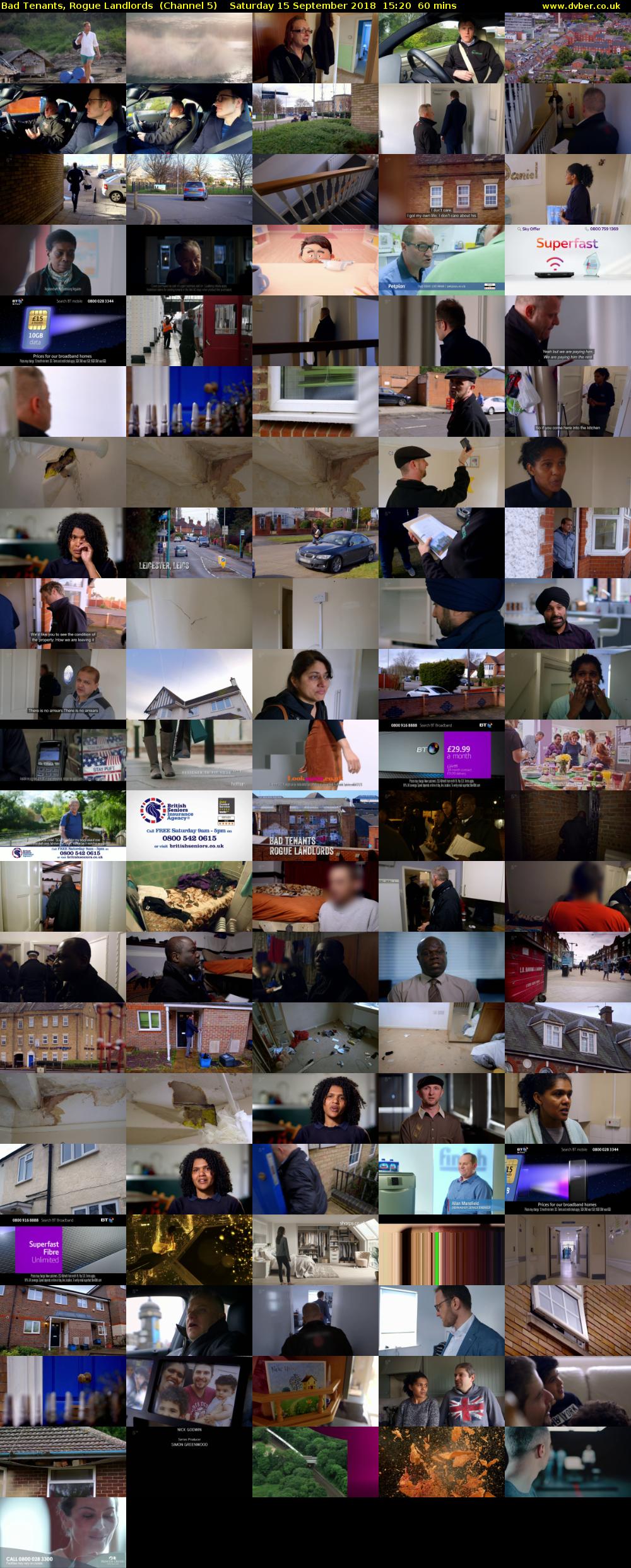 Bad Tenants, Rogue Landlords  (Channel 5) Saturday 15 September 2018 15:20 - 16:20