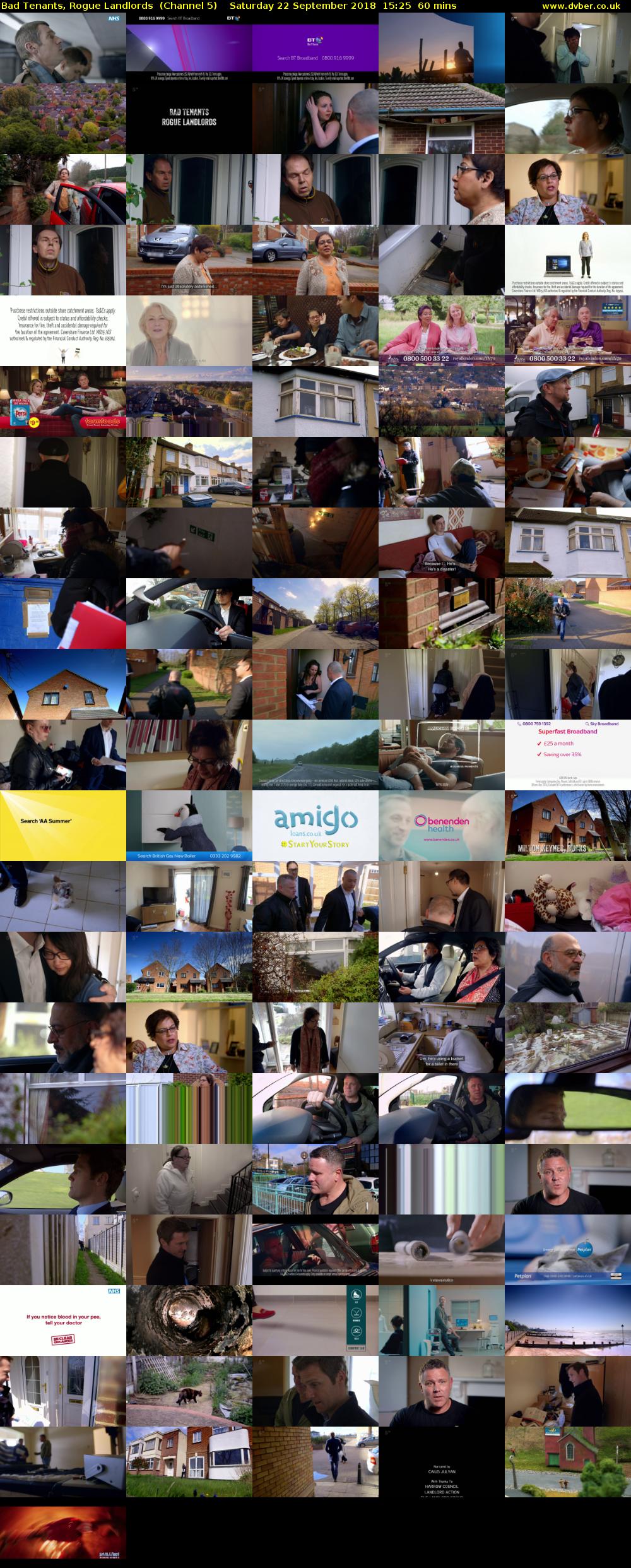 Bad Tenants, Rogue Landlords  (Channel 5) Saturday 22 September 2018 15:25 - 16:25