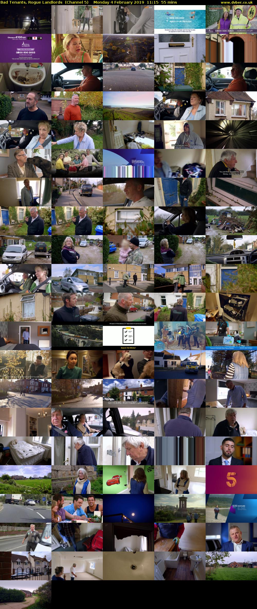 Bad Tenants, Rogue Landlords  (Channel 5) Monday 4 February 2019 11:15 - 12:10