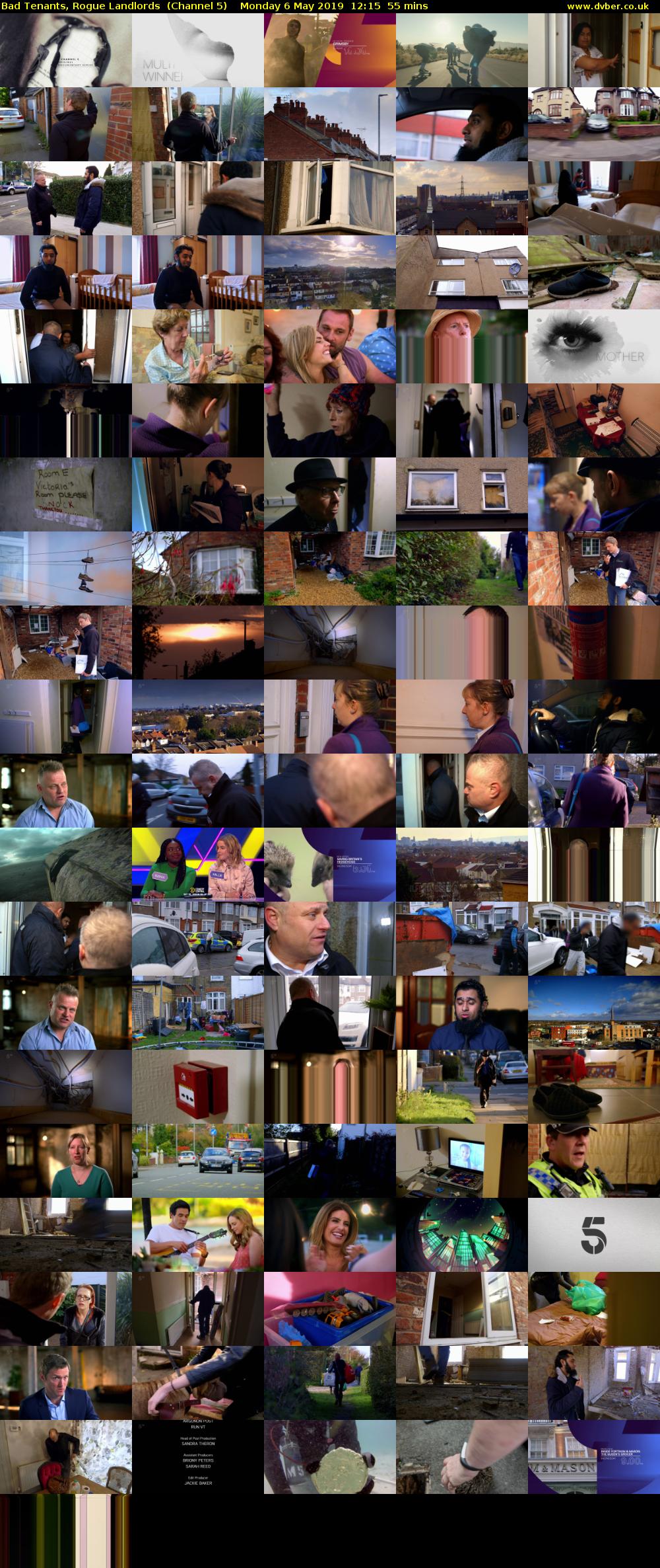 Bad Tenants, Rogue Landlords  (Channel 5) Monday 6 May 2019 12:15 - 13:10