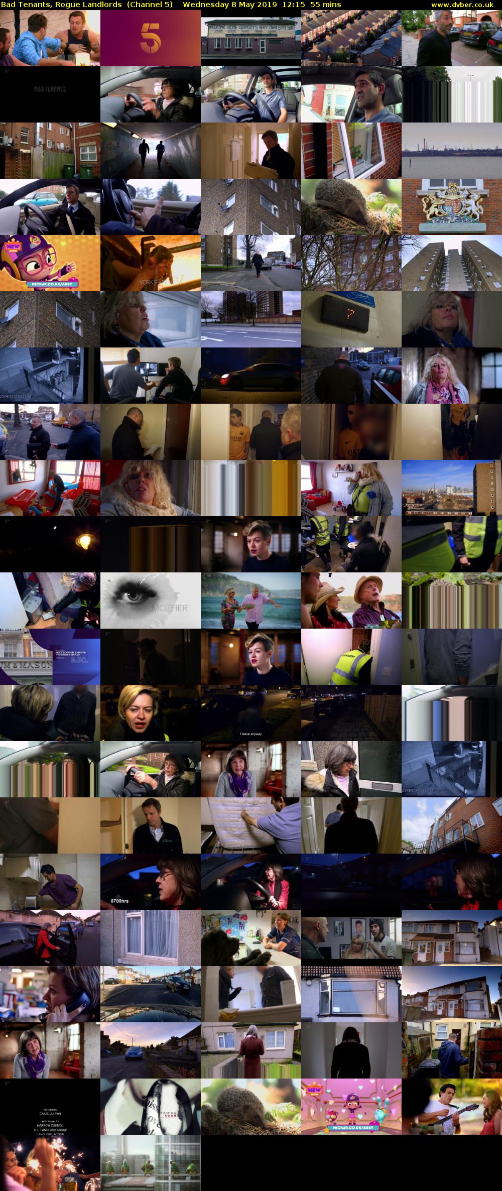 Bad Tenants, Rogue Landlords  (Channel 5) Wednesday 8 May 2019 12:15 - 13:10