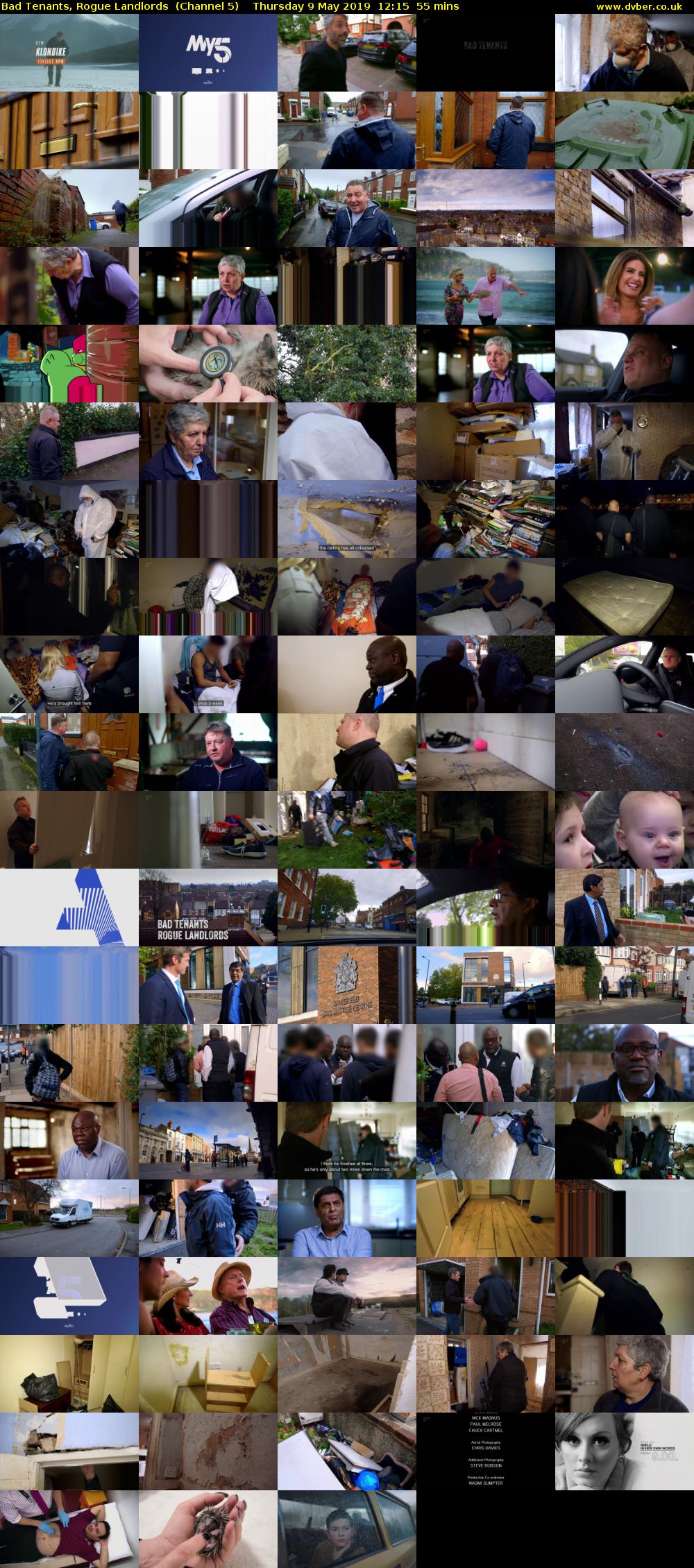 Bad Tenants, Rogue Landlords  (Channel 5) Thursday 9 May 2019 12:15 - 13:10