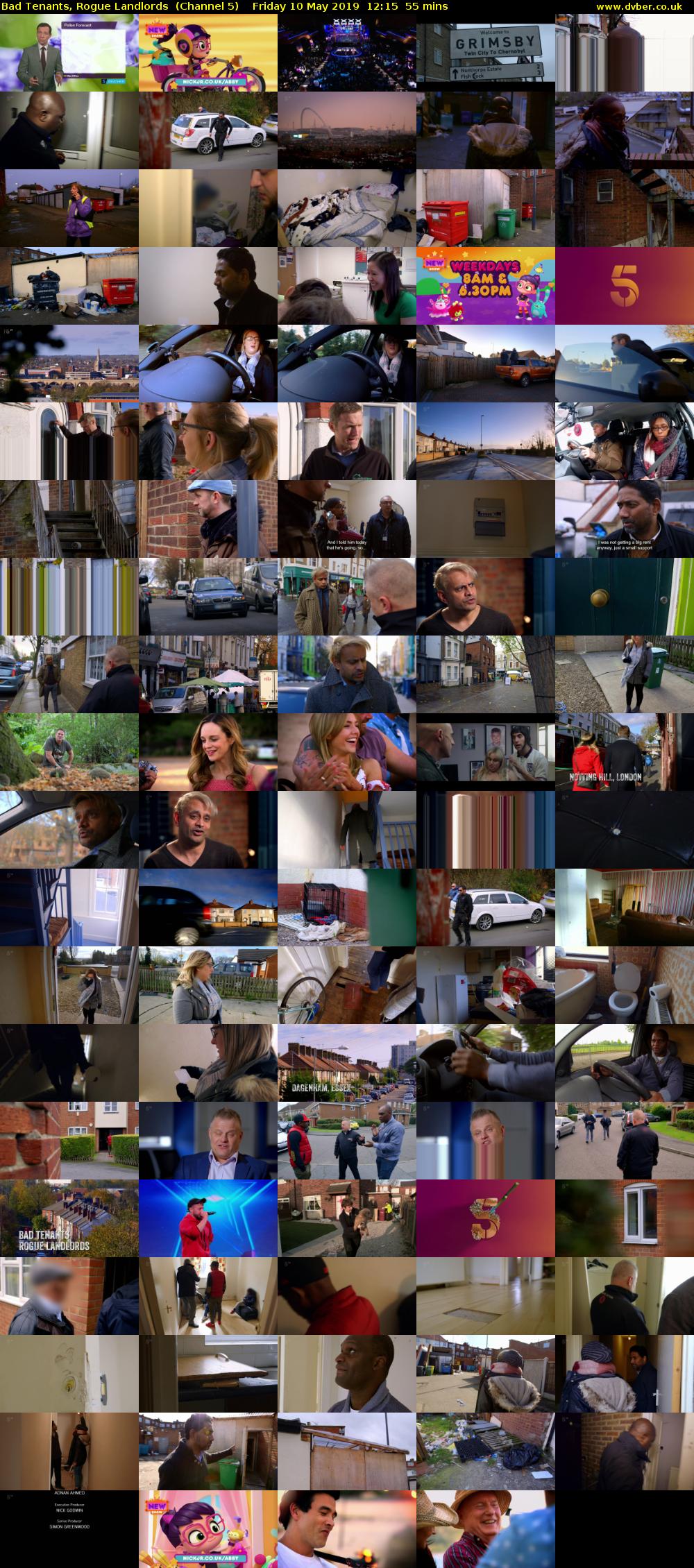 Bad Tenants, Rogue Landlords  (Channel 5) Friday 10 May 2019 12:15 - 13:10