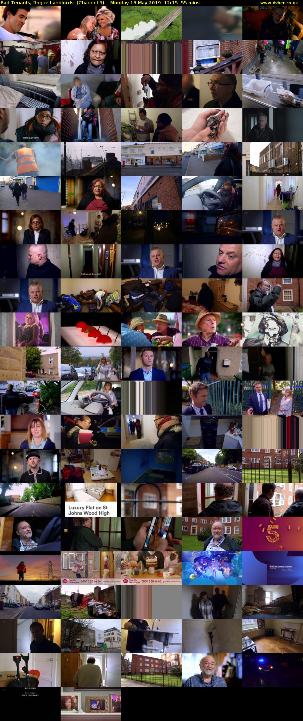 Bad Tenants, Rogue Landlords  (Channel 5) Monday 13 May 2019 12:15 - 13:10