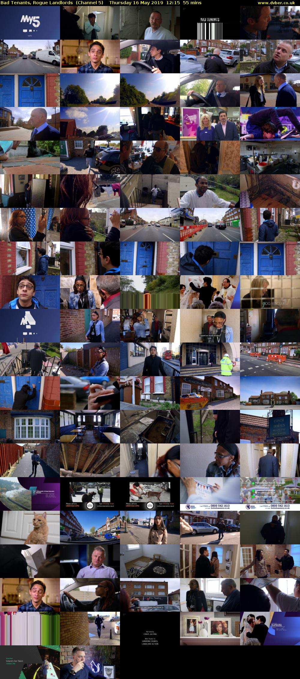 Bad Tenants, Rogue Landlords  (Channel 5) Thursday 16 May 2019 12:15 - 13:10