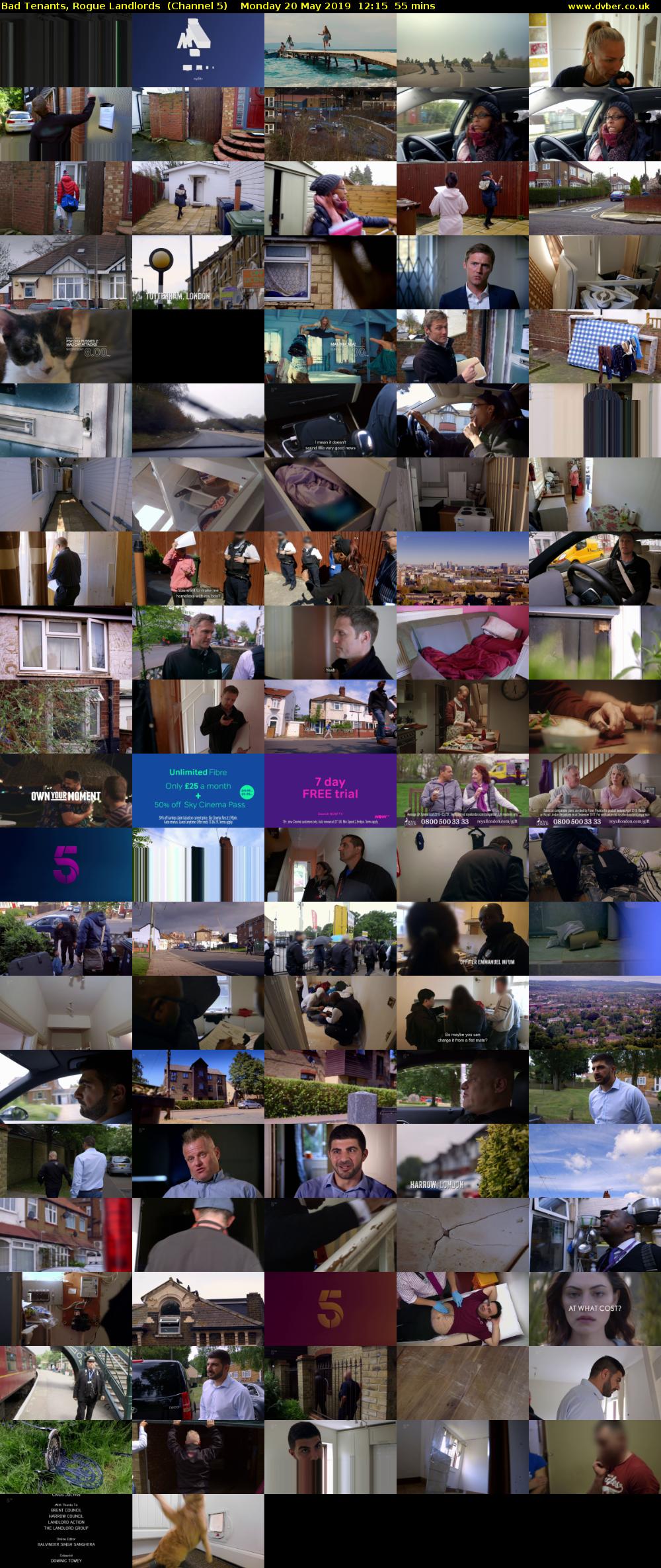 Bad Tenants, Rogue Landlords  (Channel 5) Monday 20 May 2019 12:15 - 13:10