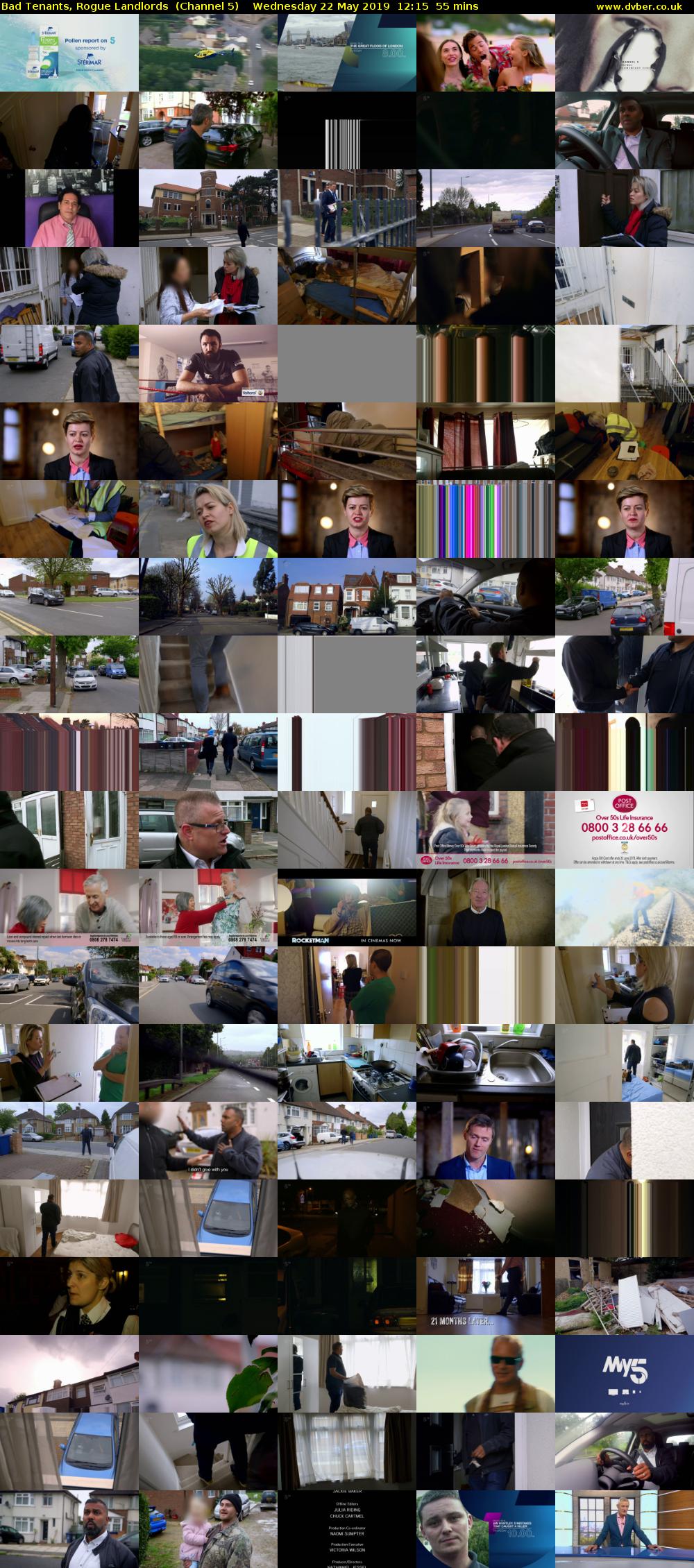 Bad Tenants, Rogue Landlords  (Channel 5) Wednesday 22 May 2019 12:15 - 13:10