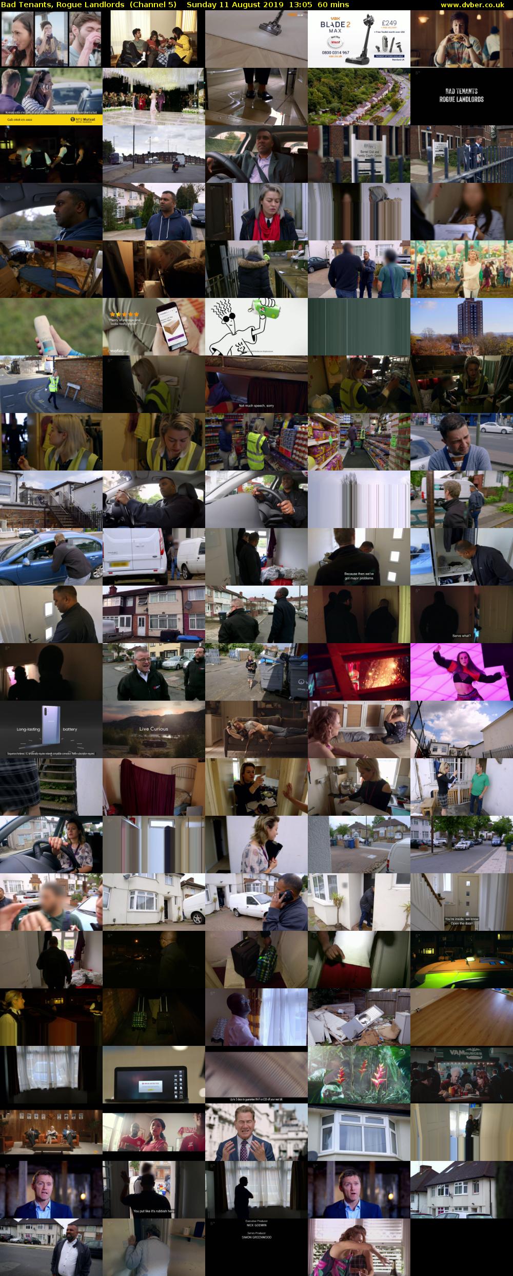Bad Tenants, Rogue Landlords  (Channel 5) Sunday 11 August 2019 13:05 - 14:05