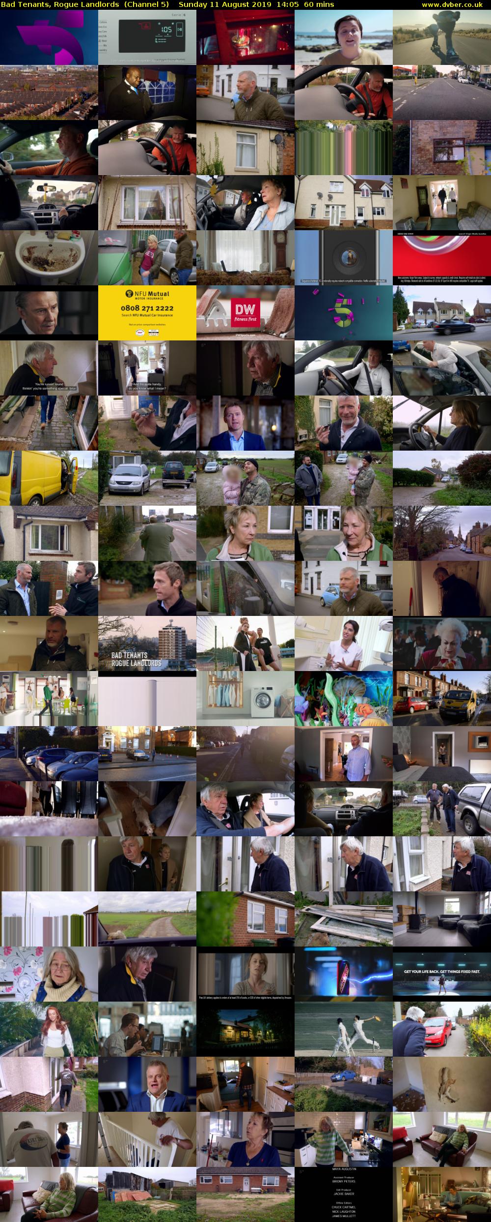 Bad Tenants, Rogue Landlords  (Channel 5) Sunday 11 August 2019 14:05 - 15:05