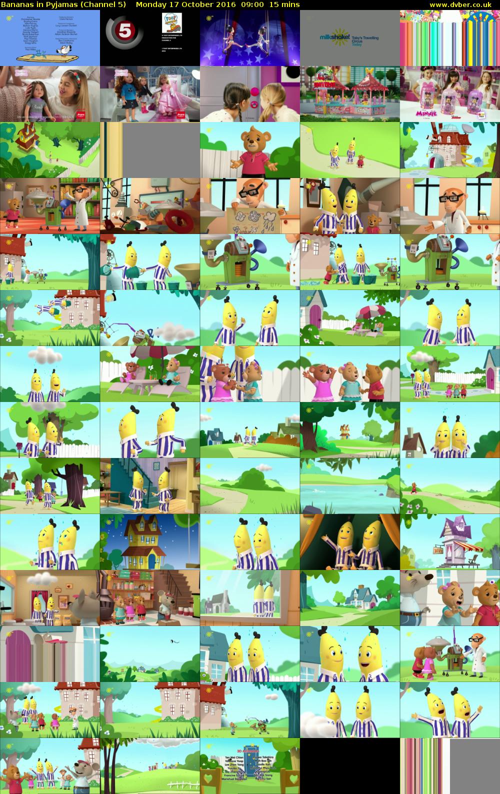 Bananas in Pyjamas (Channel 5) Monday 17 October 2016 09:00 - 09:15
