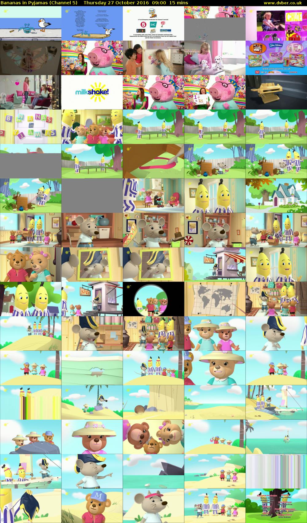 Bananas in Pyjamas (Channel 5) Thursday 27 October 2016 09:00 - 09:15