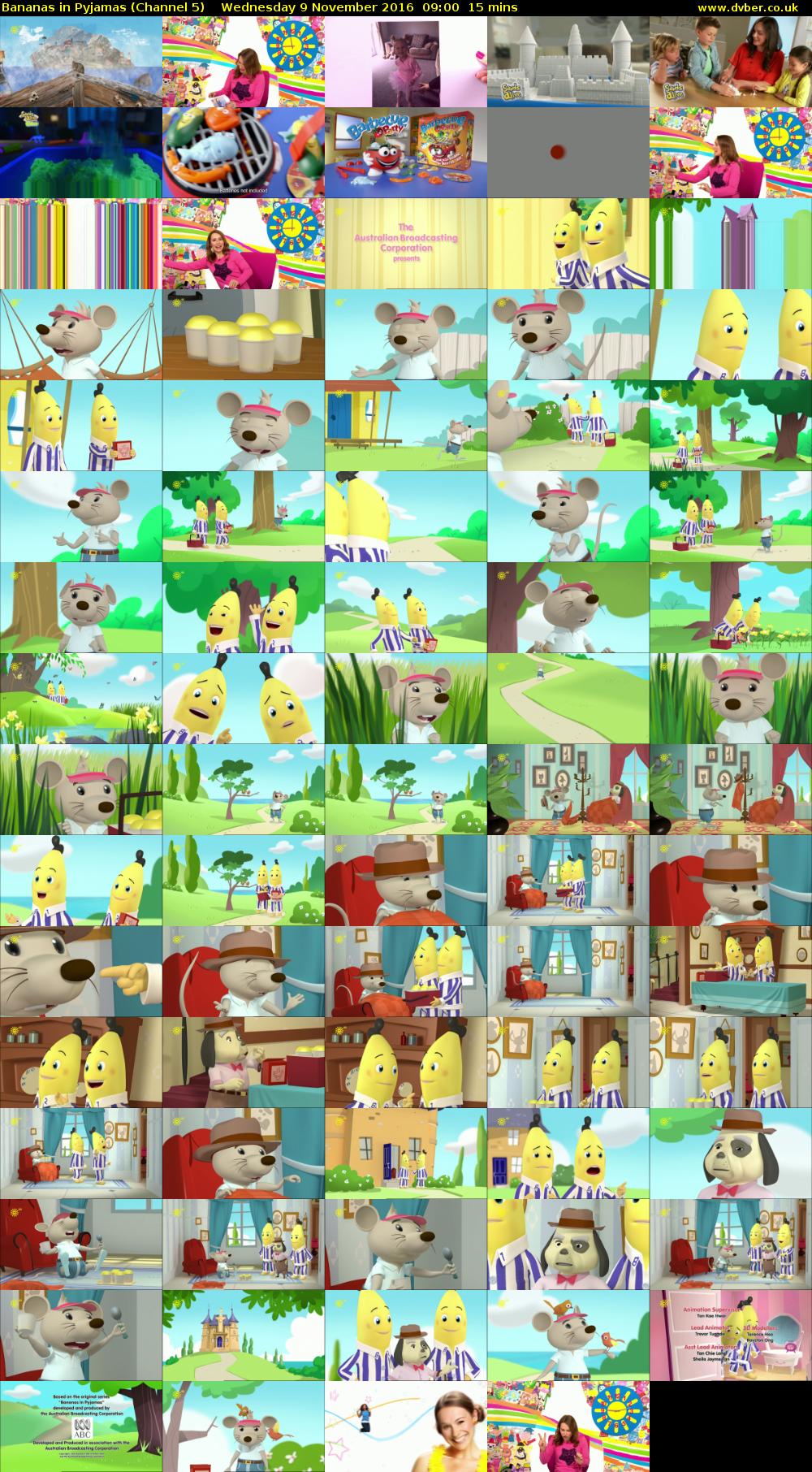 Bananas in Pyjamas (Channel 5) Wednesday 9 November 2016 09:00 - 09:15