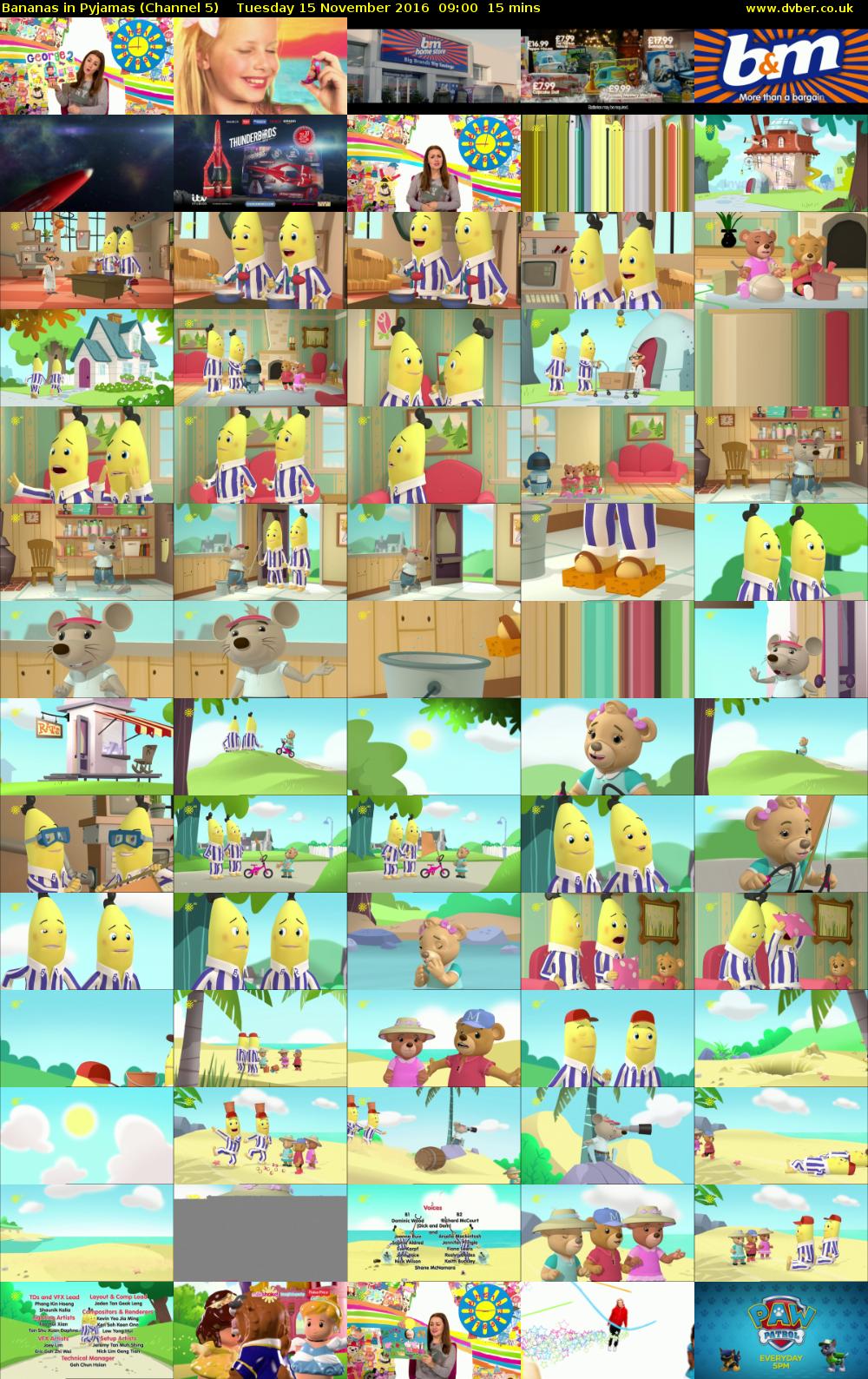 Bananas in Pyjamas (Channel 5) Tuesday 15 November 2016 09:00 - 09:15