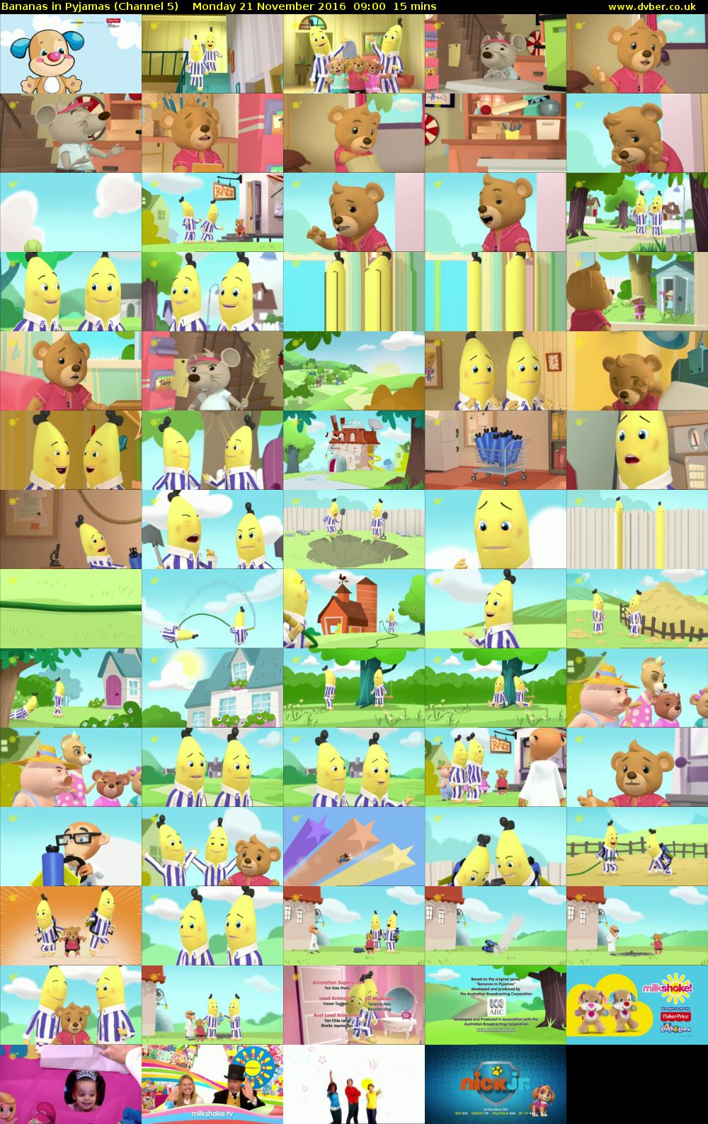 Bananas in Pyjamas (Channel 5) Monday 21 November 2016 09:00 - 09:15
