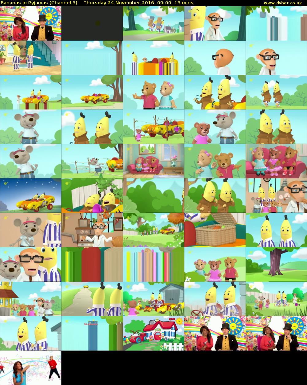 Bananas in Pyjamas (Channel 5) Thursday 24 November 2016 09:00 - 09:15