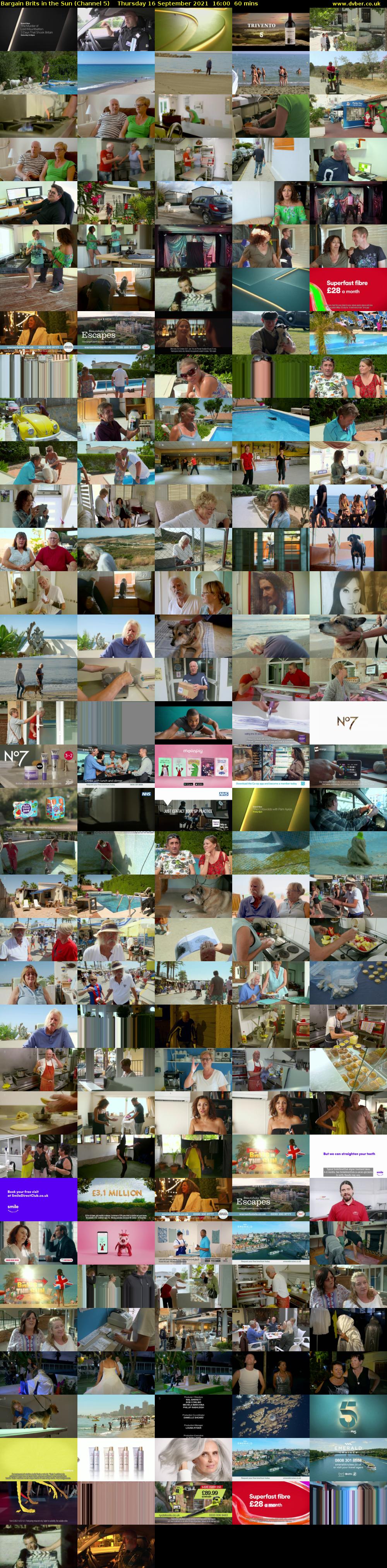 Bargain Brits in the Sun (Channel 5) Thursday 16 September 2021 16:00 - 17:00