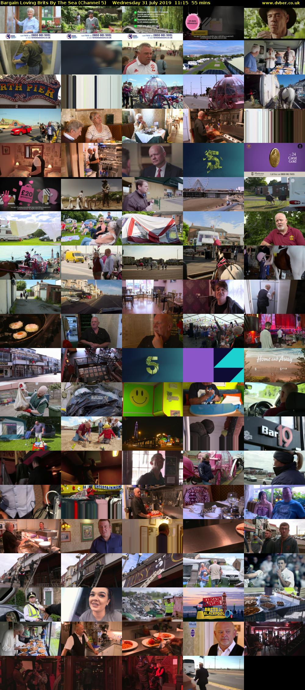 Bargain Loving Brits By The Sea (Channel 5) Wednesday 31 July 2019 11:15 - 12:10