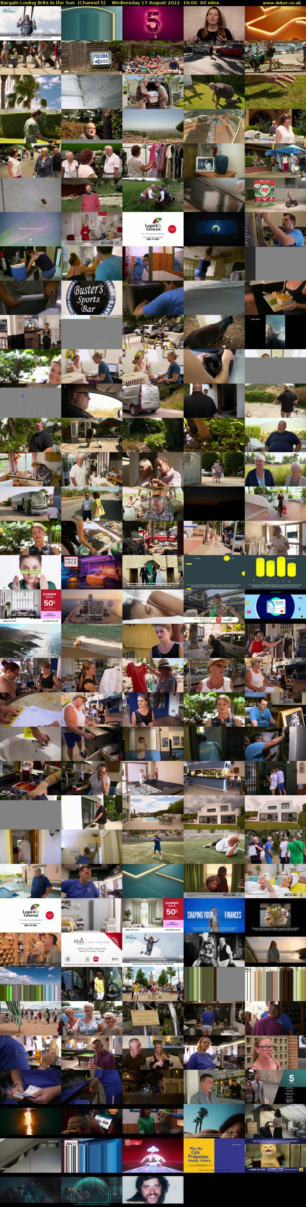 Bargain Loving Brits in the Sun  (Channel 5) Wednesday 17 August 2022 16:00 - 17:00