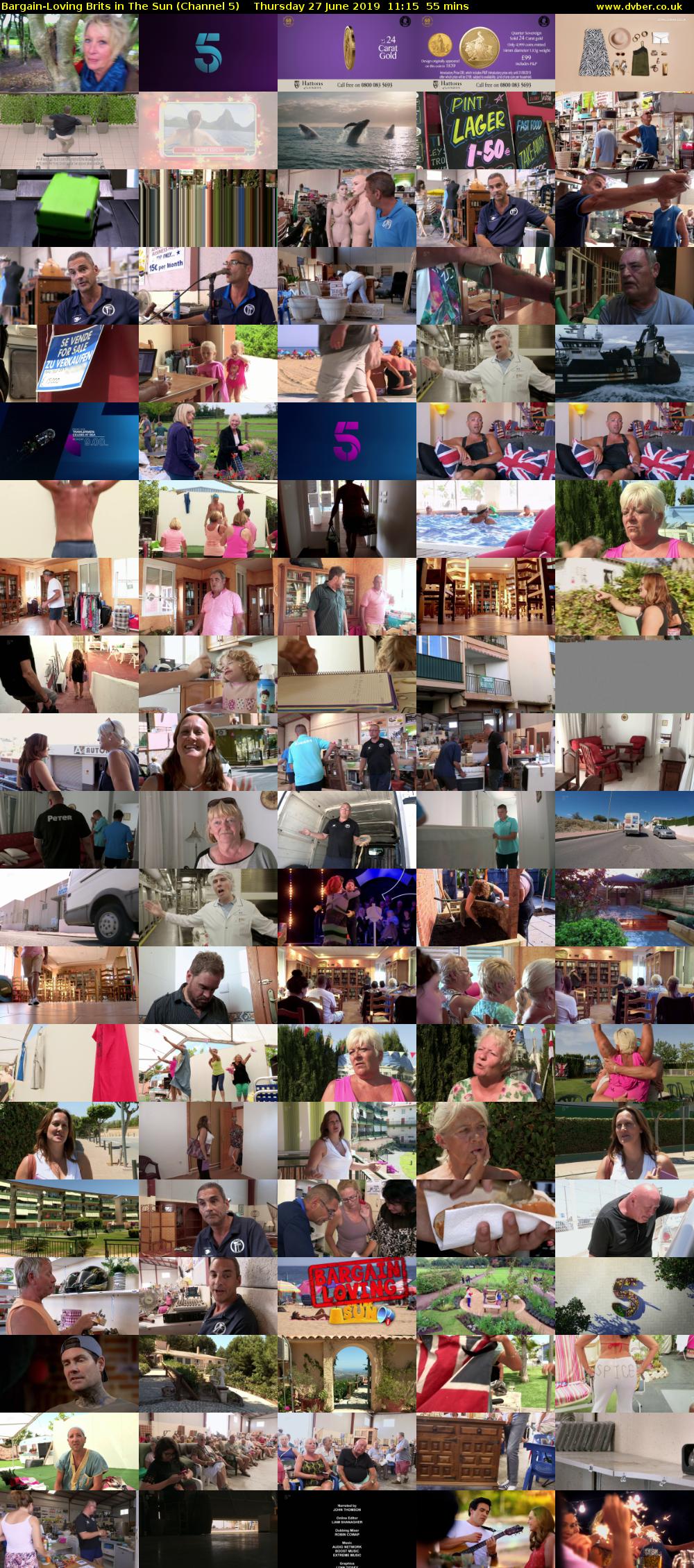 Bargain-Loving Brits in The Sun (Channel 5) Thursday 27 June 2019 11:15 - 12:10