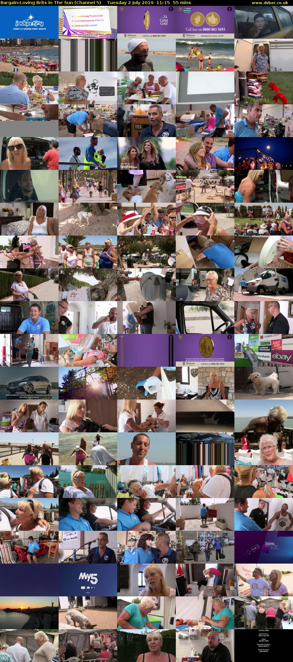 Bargain-Loving Brits in The Sun (Channel 5) Tuesday 2 July 2019 11:15 - 12:10