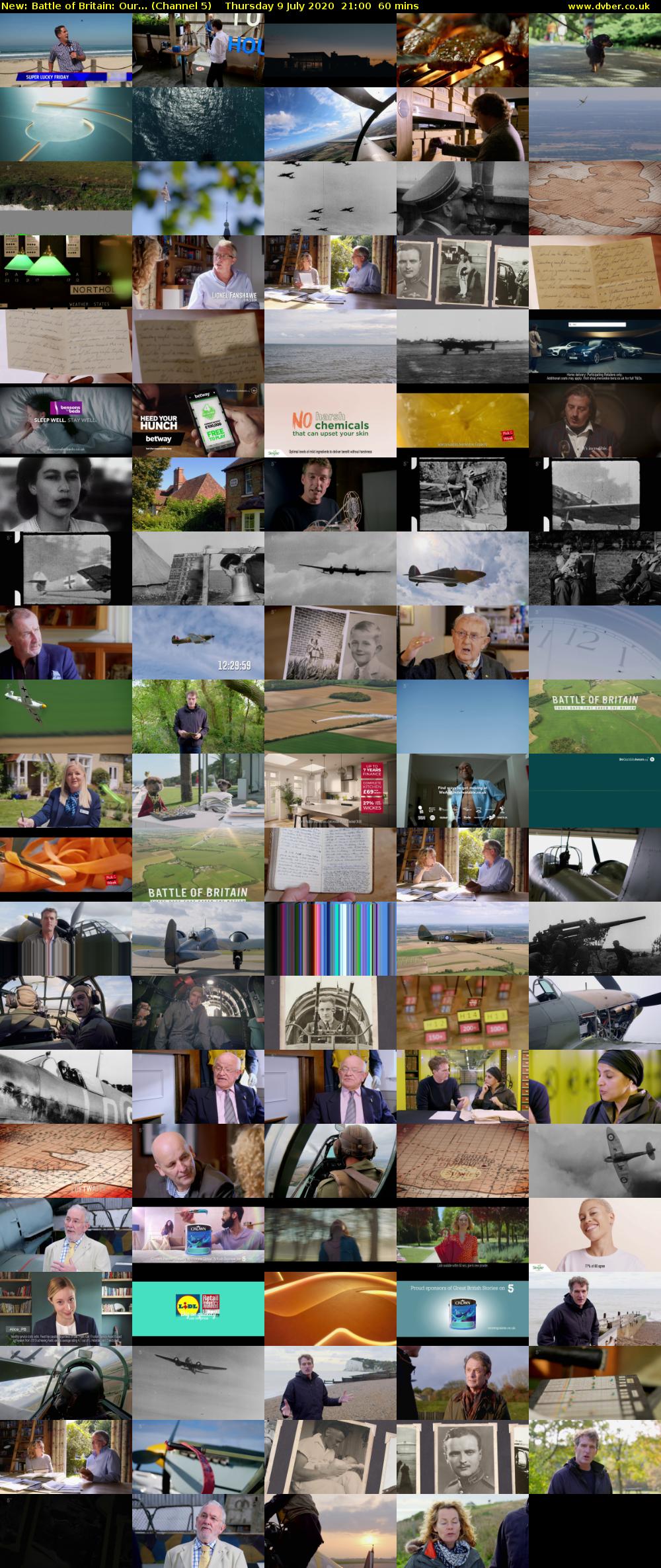 Battle of Britain: Our... (Channel 5) Thursday 9 July 2020 21:00 - 22:00