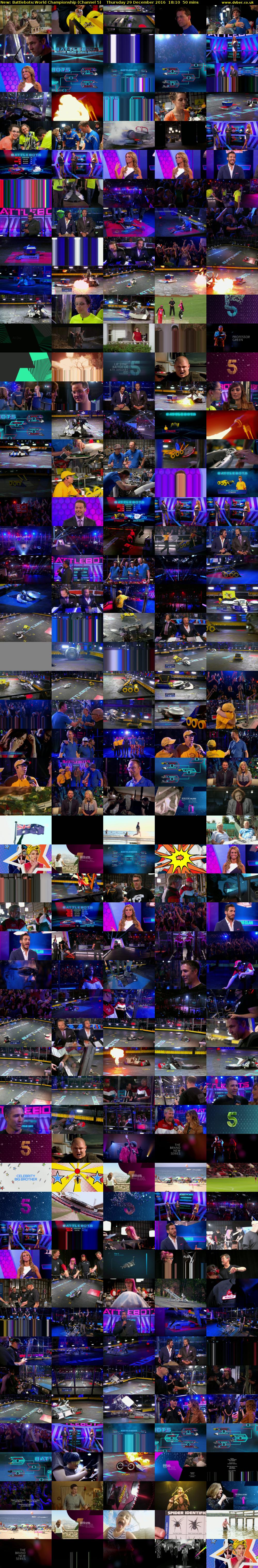 Battlebots:World Championship (Channel 5) Thursday 29 December 2016 18:10 - 19:00