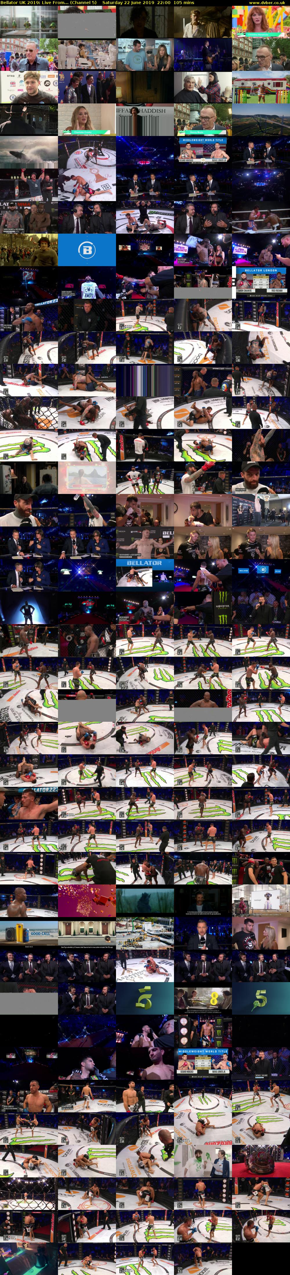 Bellator UK 2019: Live From... (Channel 5) Saturday 22 June 2019 22:00 - 23:45