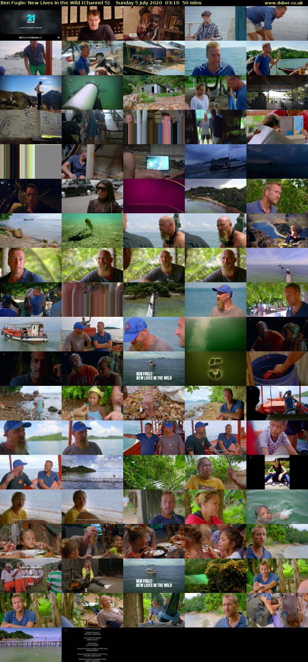 Ben Fogle: New Lives In the Wild (Channel 5) Sunday 5 July 2020 03:10 - 04:00