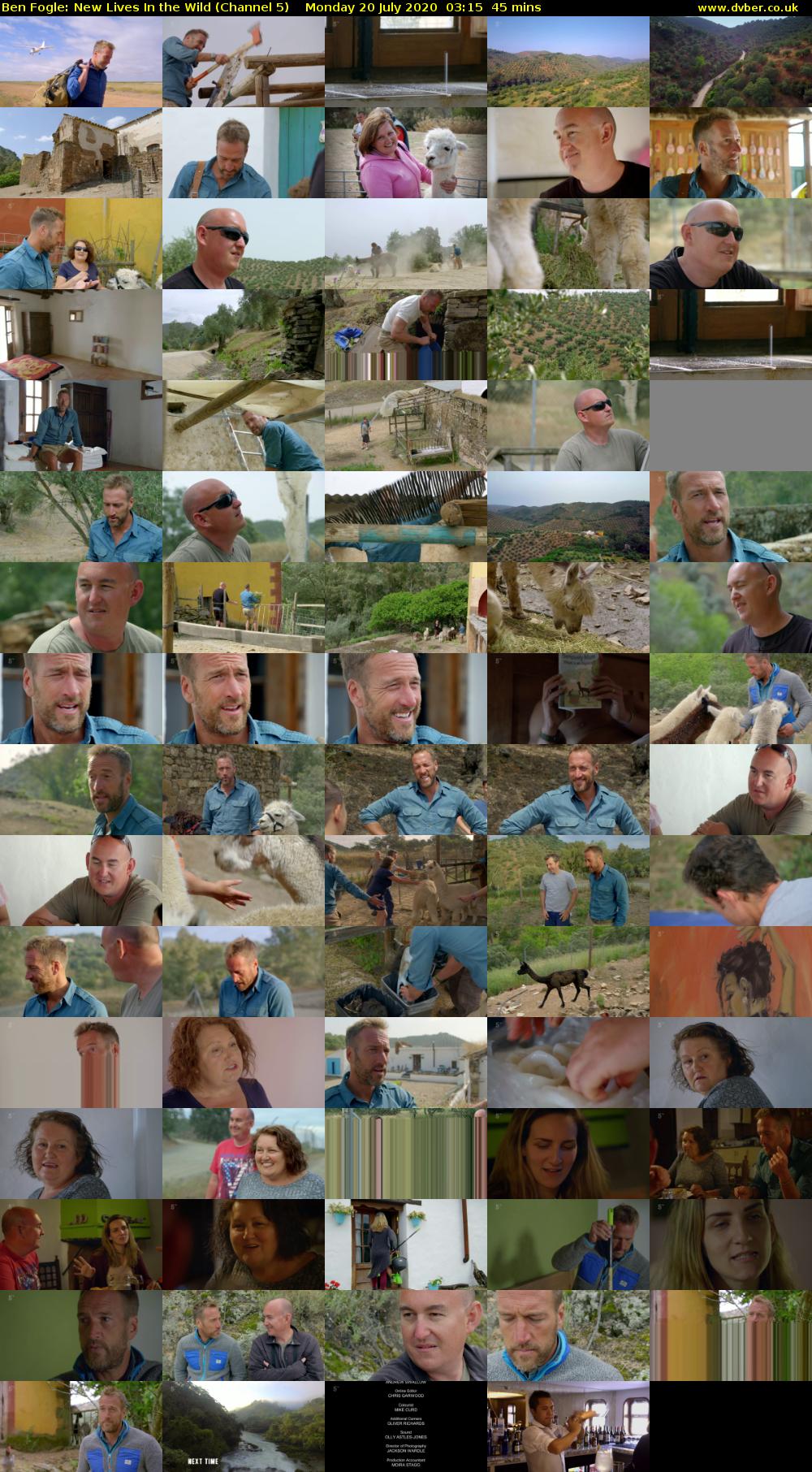 Ben Fogle: New Lives In the Wild (Channel 5) Monday 20 July 2020 03:15 - 04:00