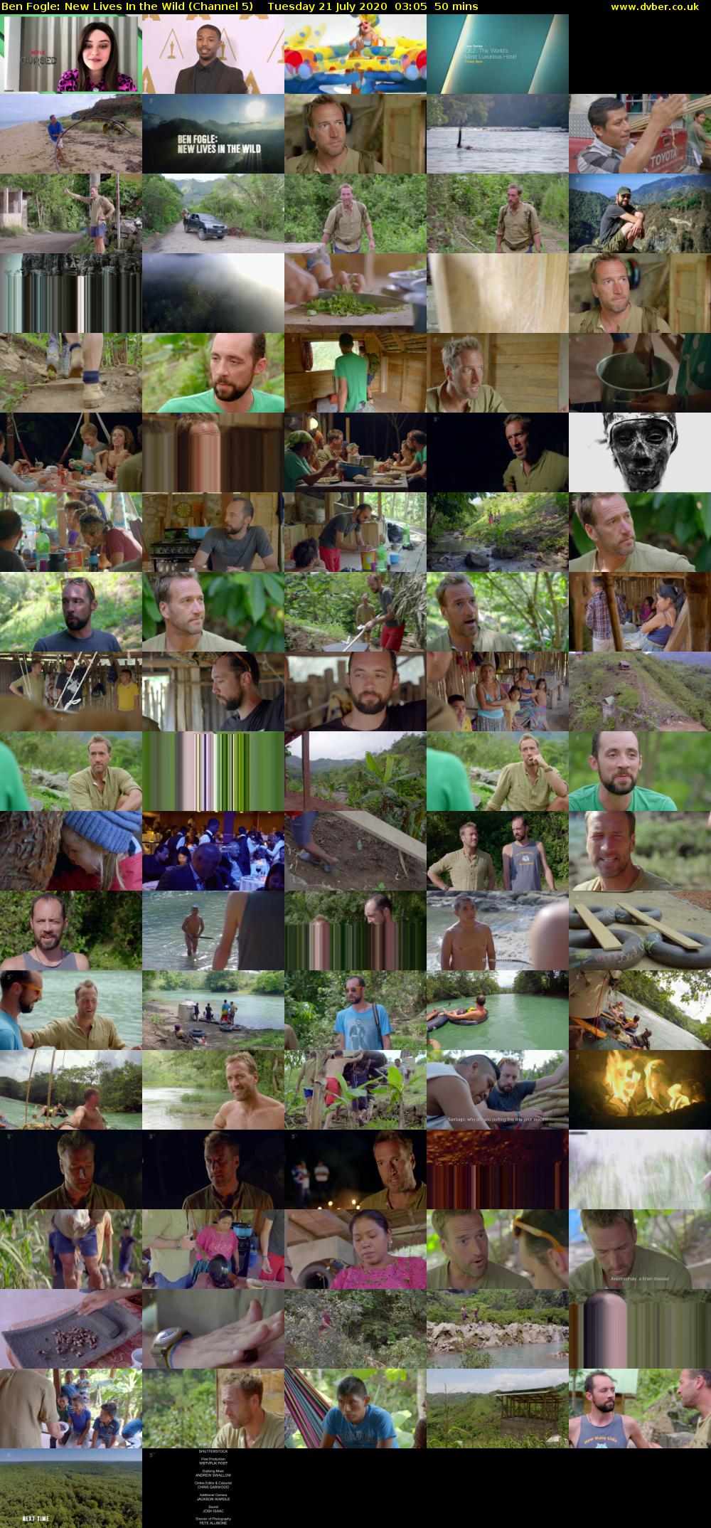 Ben Fogle: New Lives In the Wild (Channel 5) Tuesday 21 July 2020 03:05 - 03:55