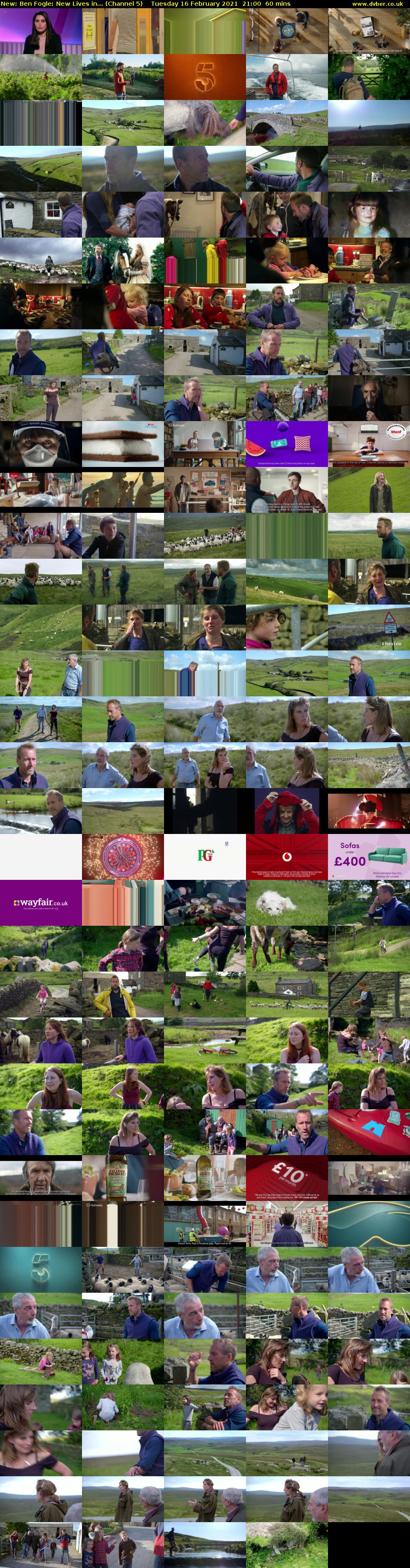 Ben Fogle: New Lives in... (Channel 5) Tuesday 16 February 2021 21:00 - 22:00