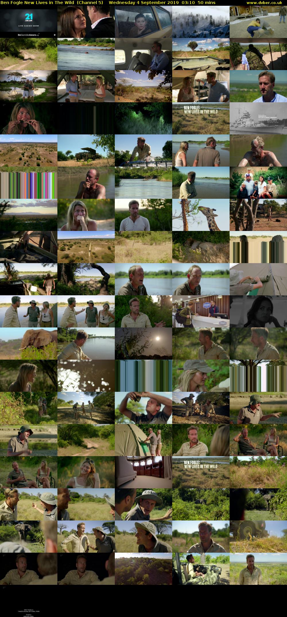Ben Fogle New Lives in The Wild  (Channel 5) Wednesday 4 September 2019 03:10 - 04:00