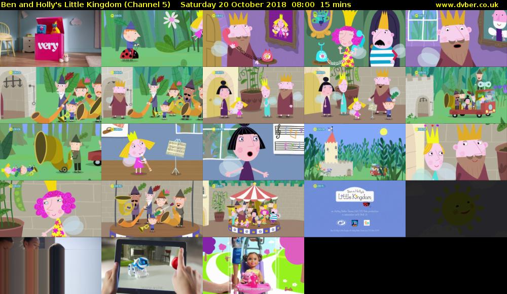 Ben and Holly's Little Kingdom (Channel 5) Saturday 20 October 2018 08:00 - 08:15