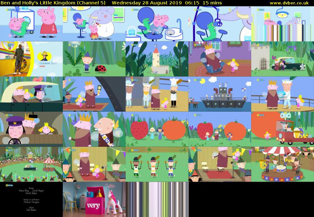 Ben and Holly's Little Kingdom (Channel 5) Wednesday 28 August 2019 06:15 - 06:30