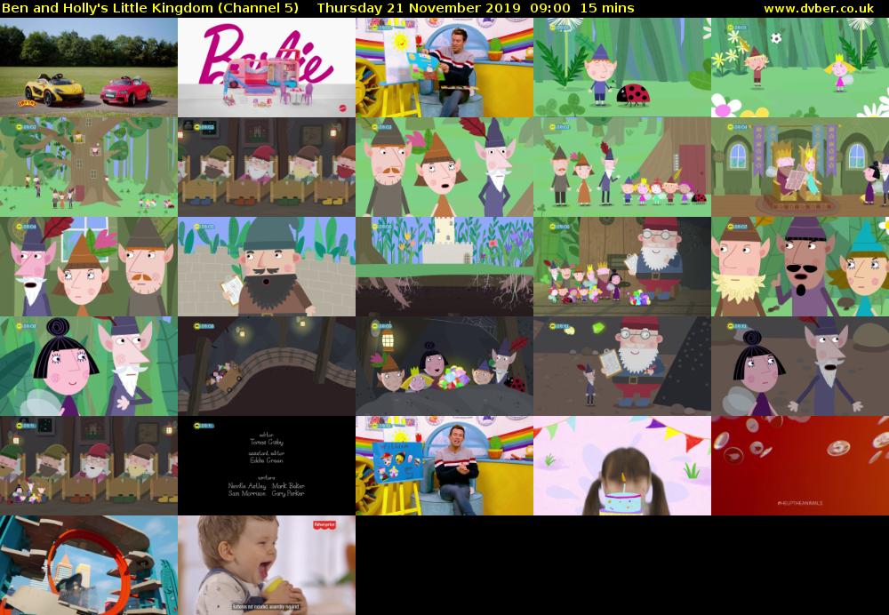 Ben and Holly's Little Kingdom (Channel 5) Thursday 21 November 2019 09:00 - 09:15