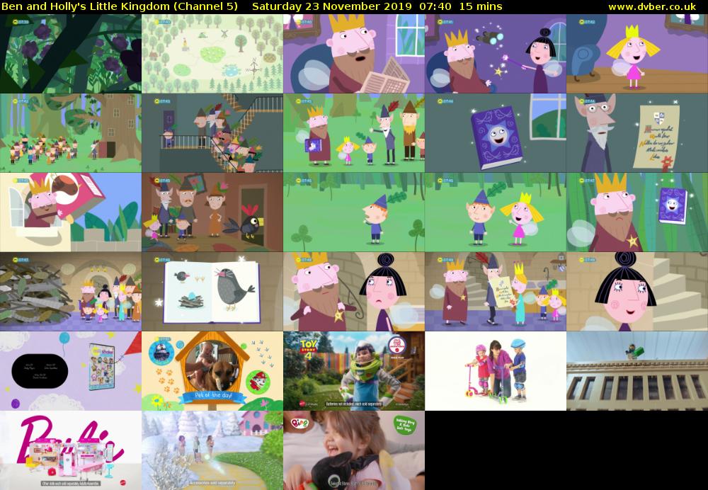 Ben and Holly's Little Kingdom (Channel 5) Saturday 23 November 2019 07:40 - 07:55