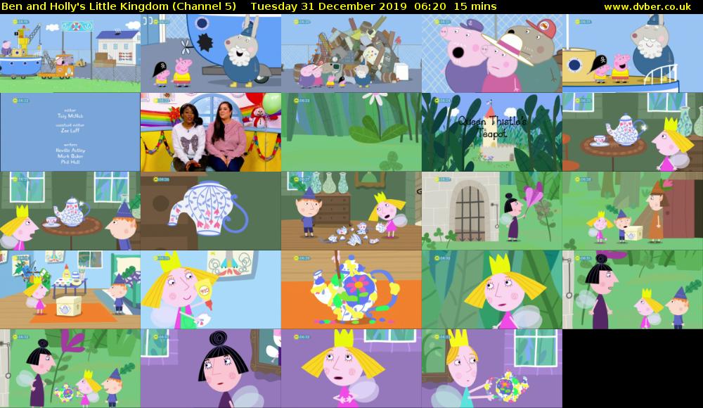Ben and Holly's Little Kingdom (Channel 5) Tuesday 31 December 2019 06:20 - 06:35