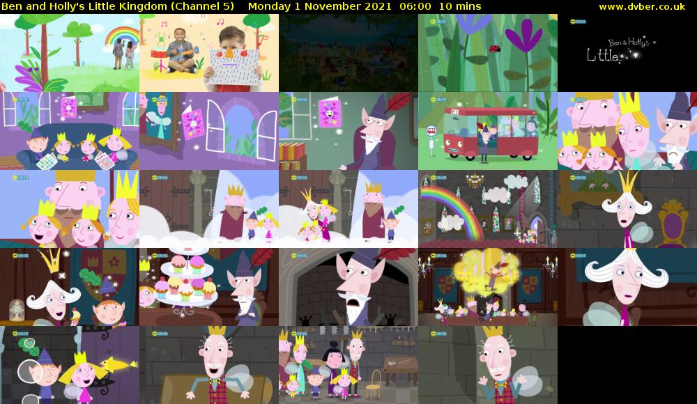 Ben and Holly's Little Kingdom (Channel 5) Monday 1 November 2021 06:00 - 06:10