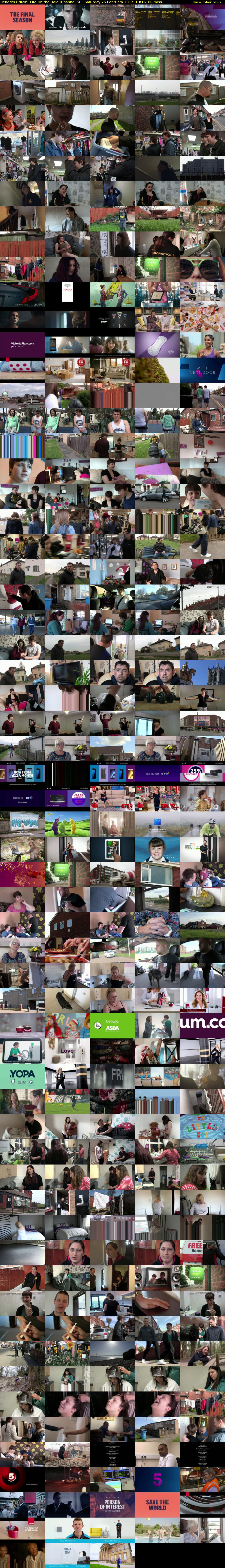Benefits Britain: Life On the Dole (Channel 5) Saturday 25 February 2017 13:15 - 14:15