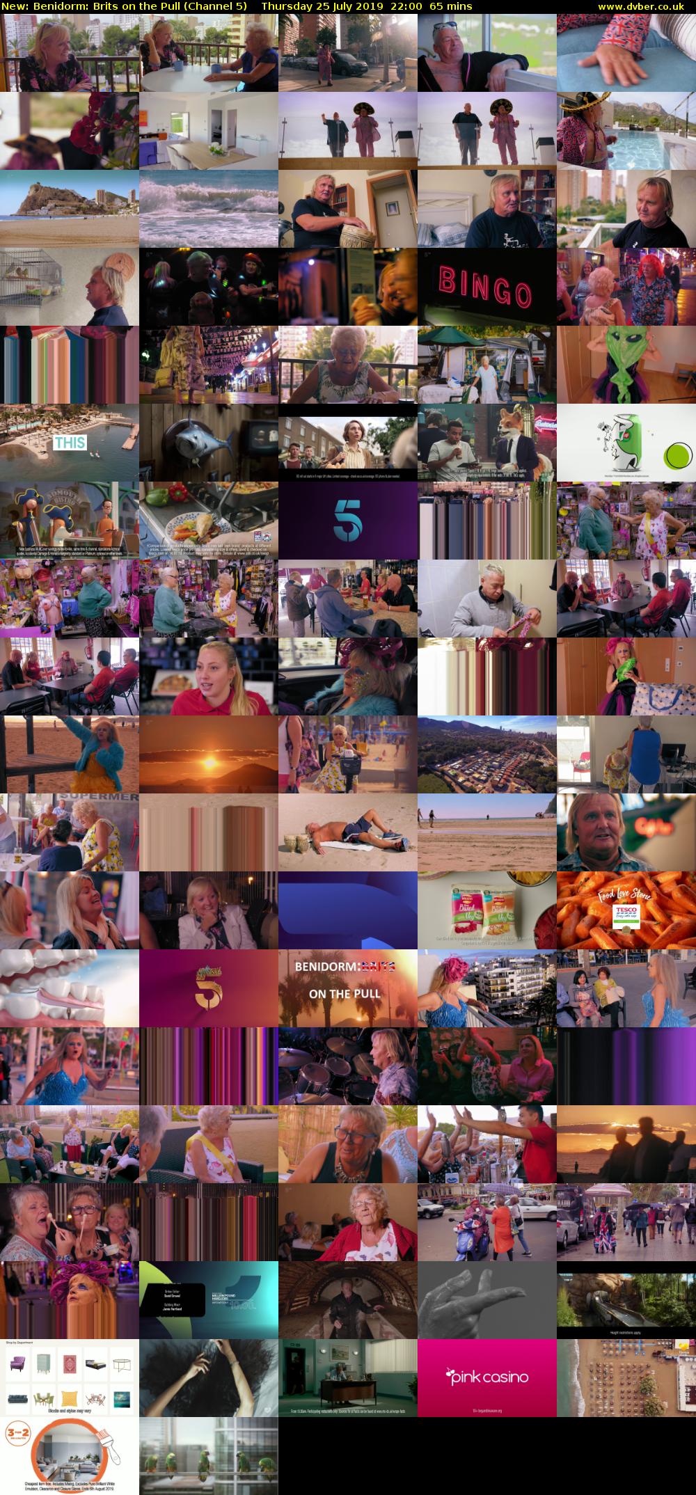 Benidorm: Brits on the Pull (Channel 5) Thursday 25 July 2019 22:00 - 23:05