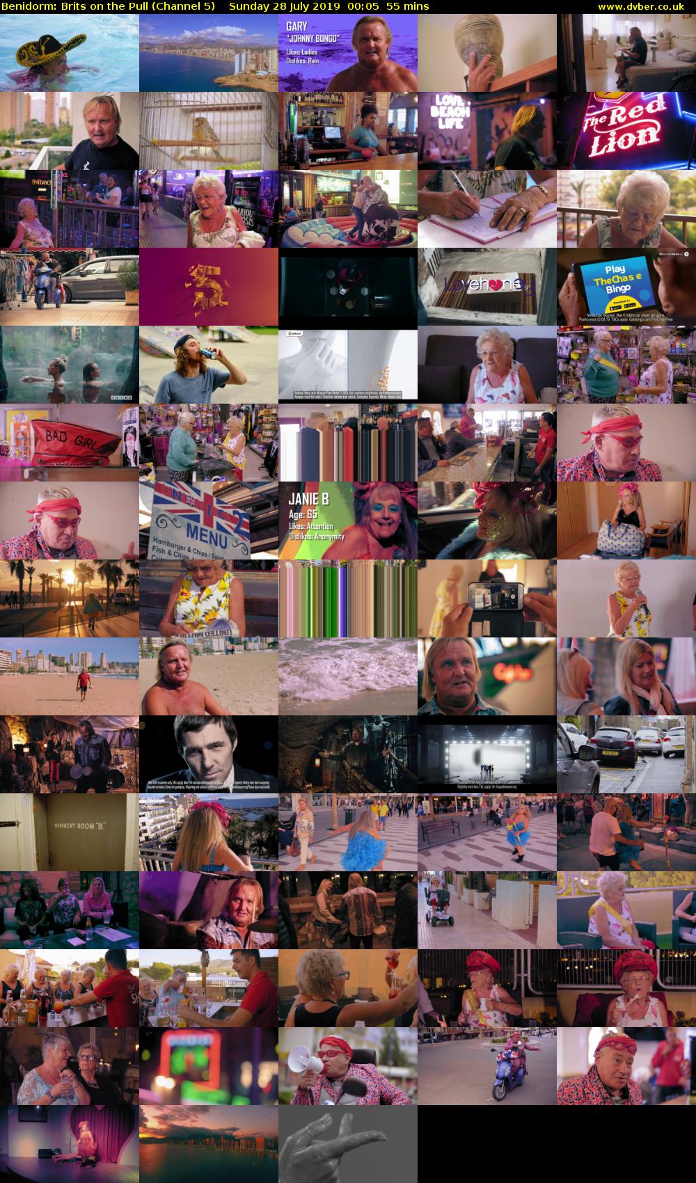 Benidorm: Brits on the Pull (Channel 5) Sunday 28 July 2019 00:05 - 01:00
