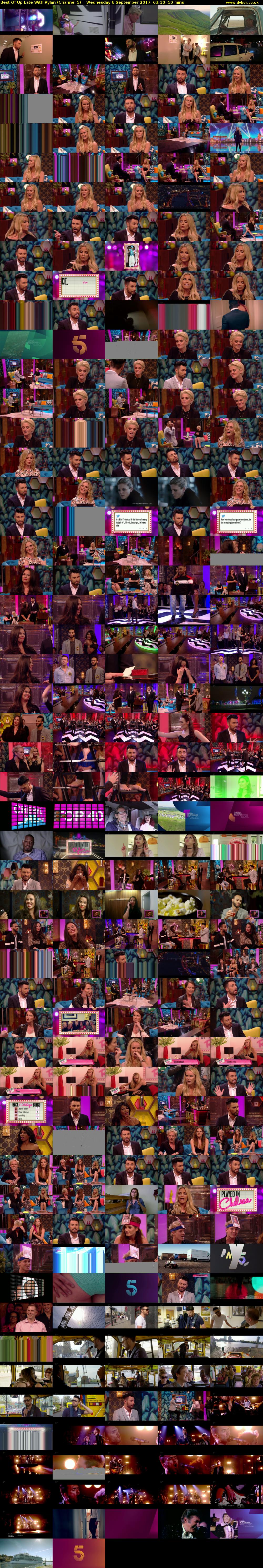 Best Of Up Late With Rylan (Channel 5) Wednesday 6 September 2017 03:10 - 04:00