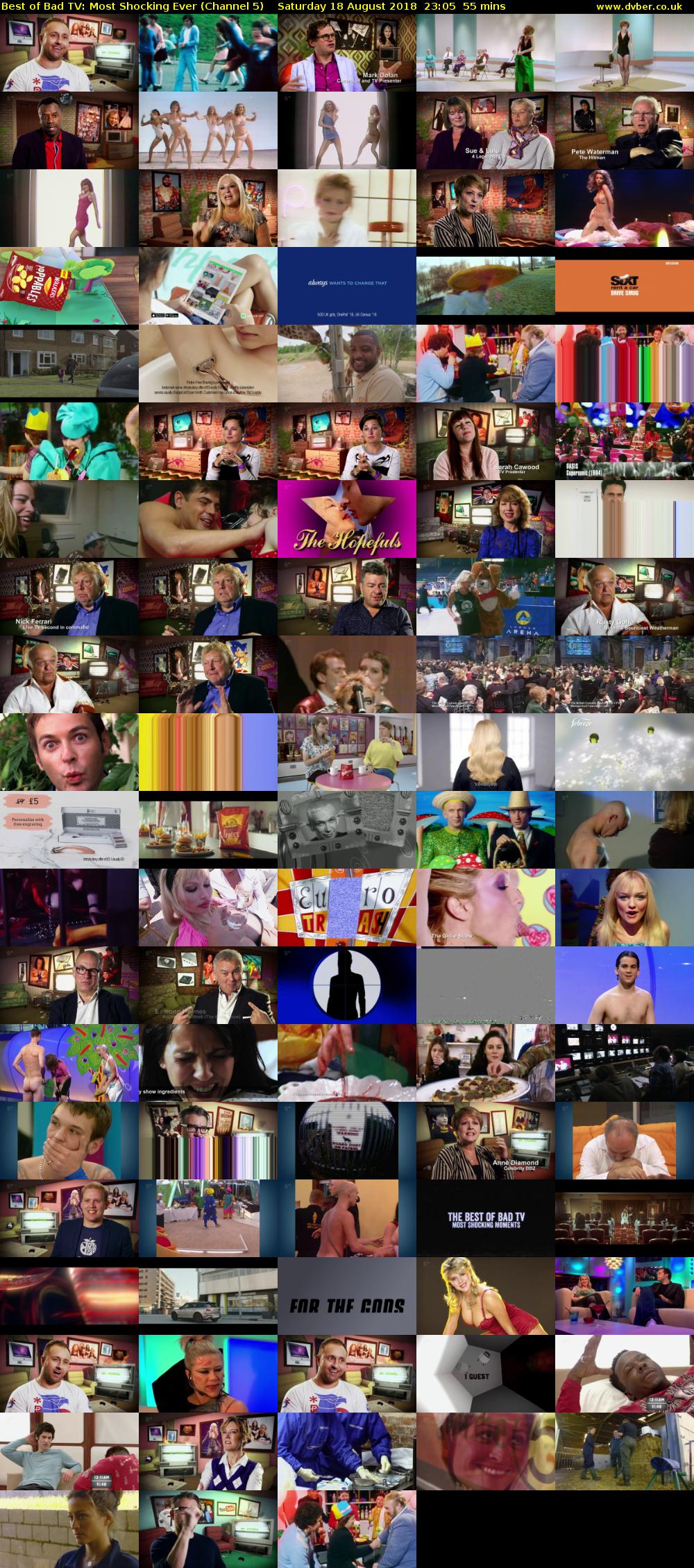 Best of Bad TV: Most Shocking Ever (Channel 5) Saturday 18 August 2018 23:05 - 00:00