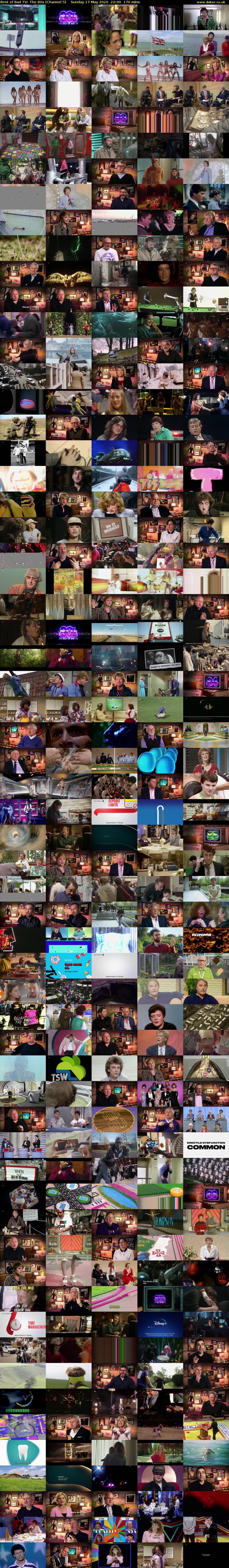 Best of Bad TV: The 80s (Channel 5) Sunday 17 May 2020 22:00 - 00:50