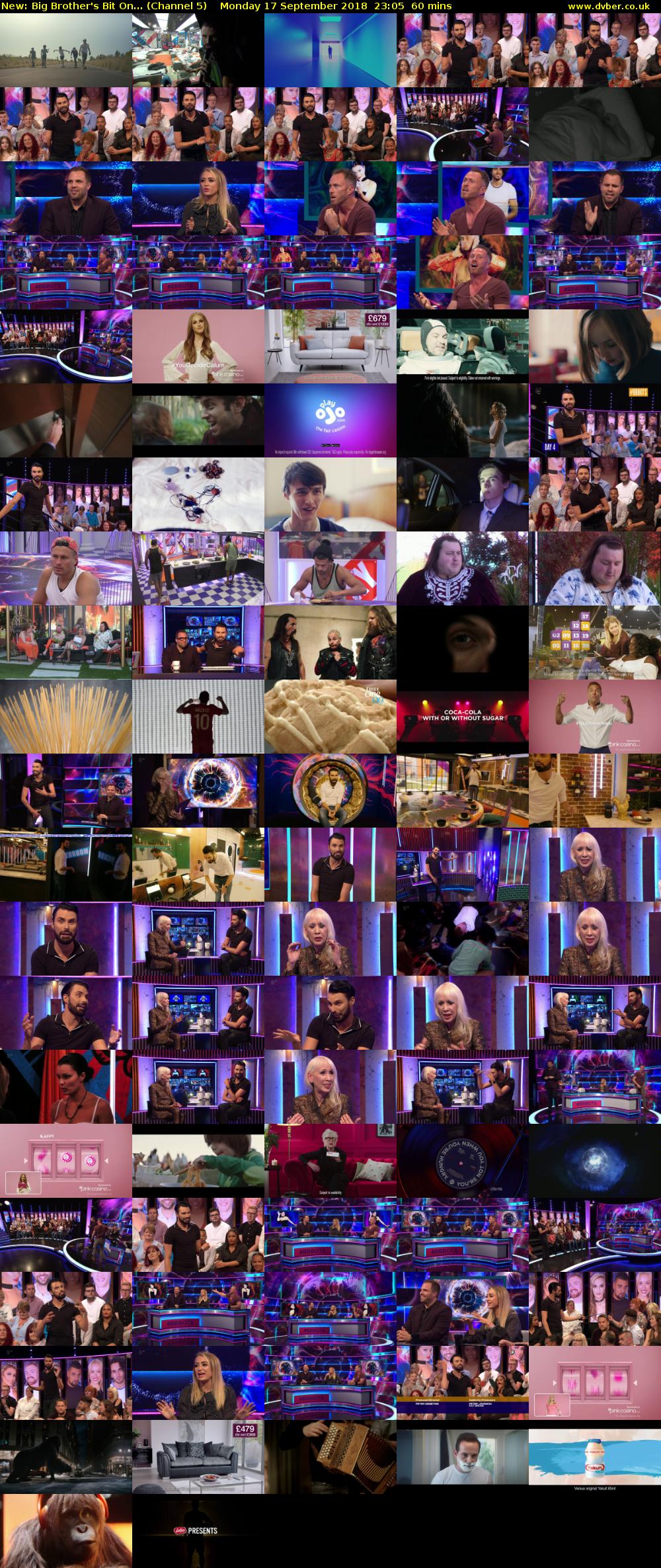 Big Brother's Bit On... (Channel 5) Monday 17 September 2018 23:05 - 00:05