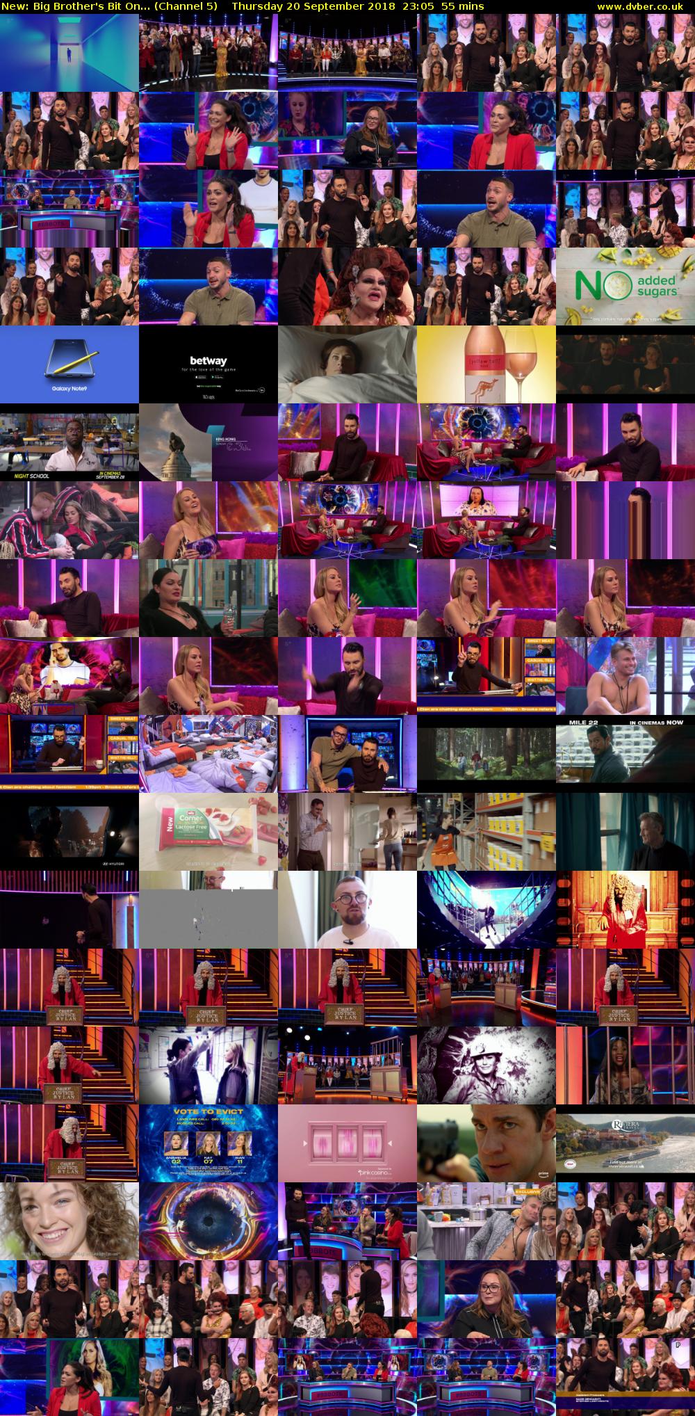 Big Brother's Bit On... (Channel 5) Thursday 20 September 2018 23:05 - 00:00