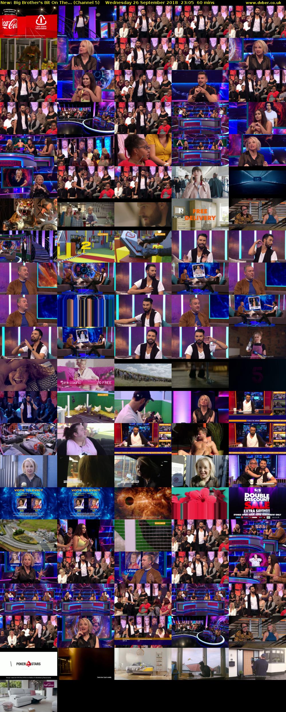 Big Brother's Bit On The... (Channel 5) Wednesday 26 September 2018 23:05 - 00:05