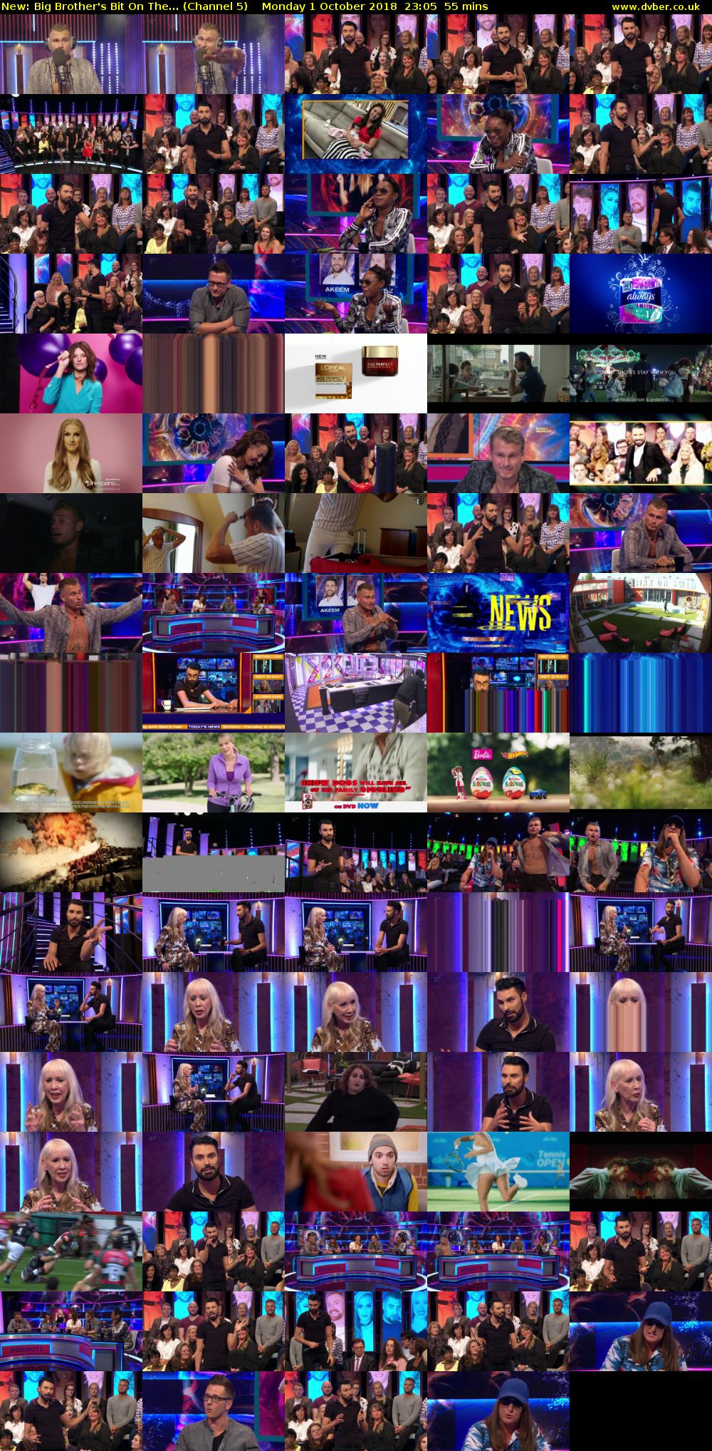 Big Brother's Bit On The... (Channel 5) Monday 1 October 2018 23:05 - 00:00